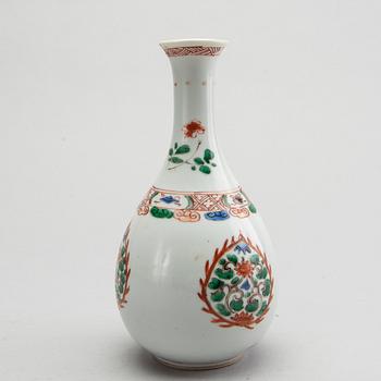 A Chinese 18th century famille verte porcelain vase.