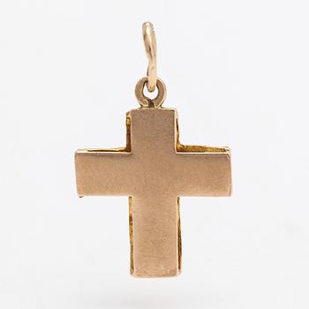 Björn Weckström, a 14K gold pendant 'Lapinristi'. Lapponia 1976.