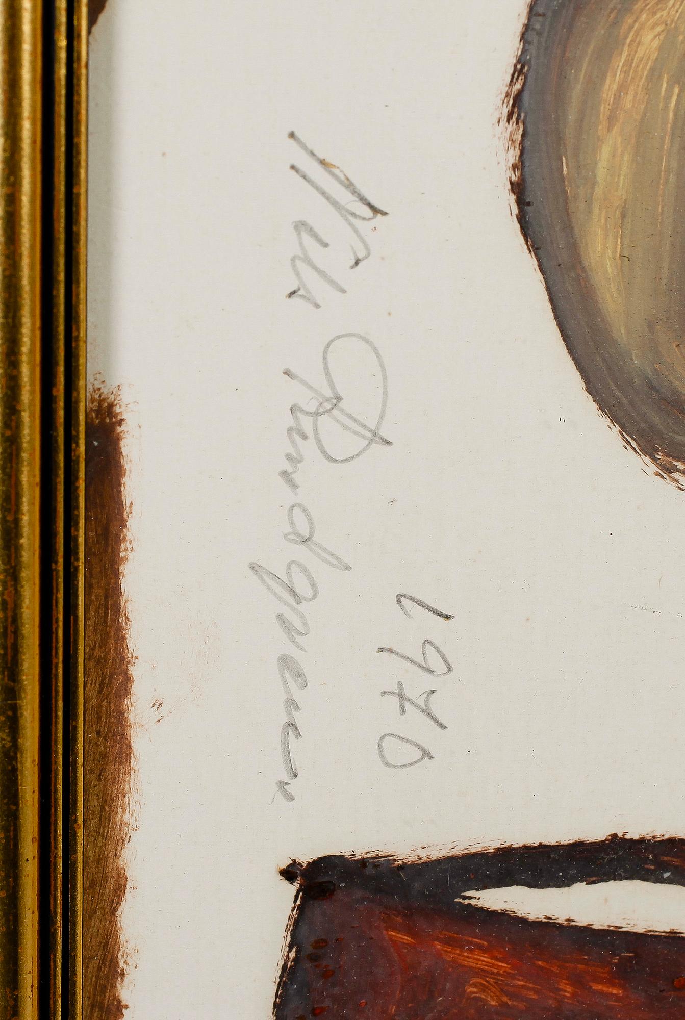 NILS "BJÖRNJÄGARN" RUNDGREN, gouache, signerad och daterad 1970.