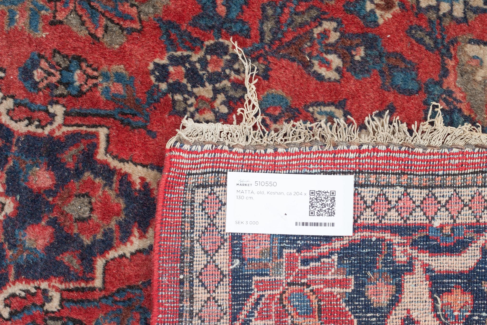 MATTA, old, Keshan, ca 204 x 130 cm.