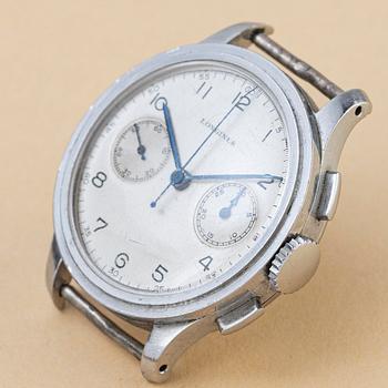 Longines, "Flyback", "13ZN", "Step case", ca 1940.