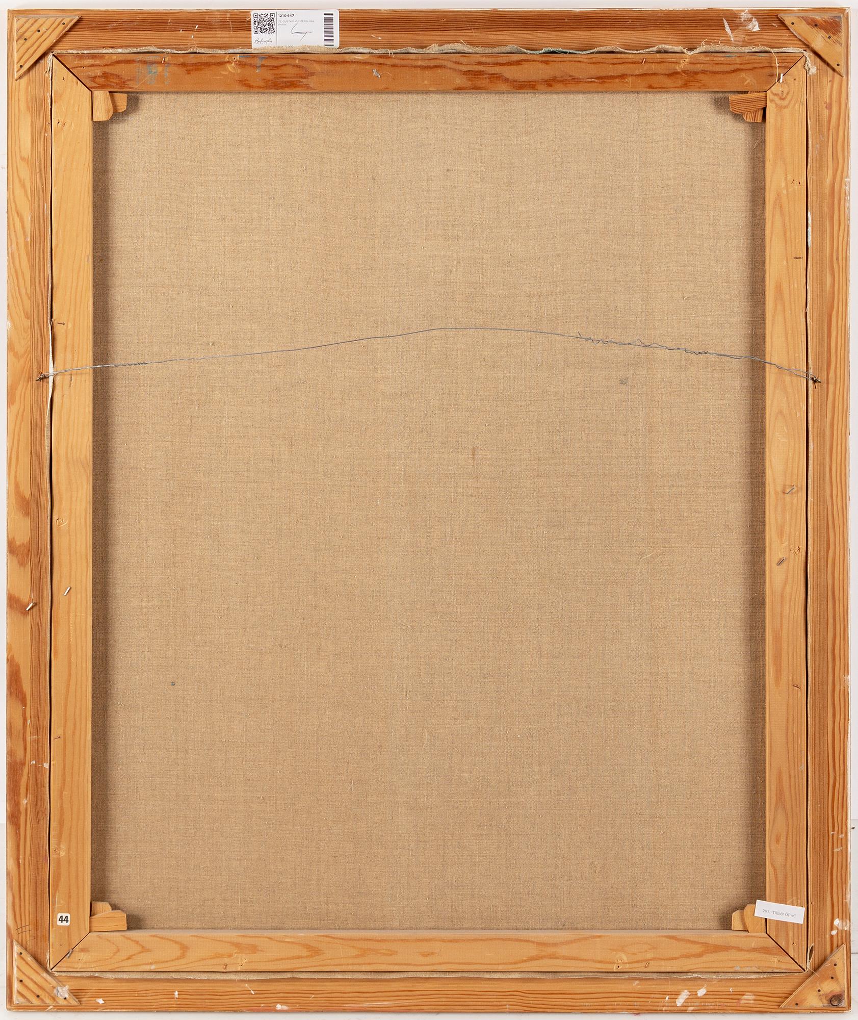 GUSTAV RUDBERG, oil on canvas, signed.