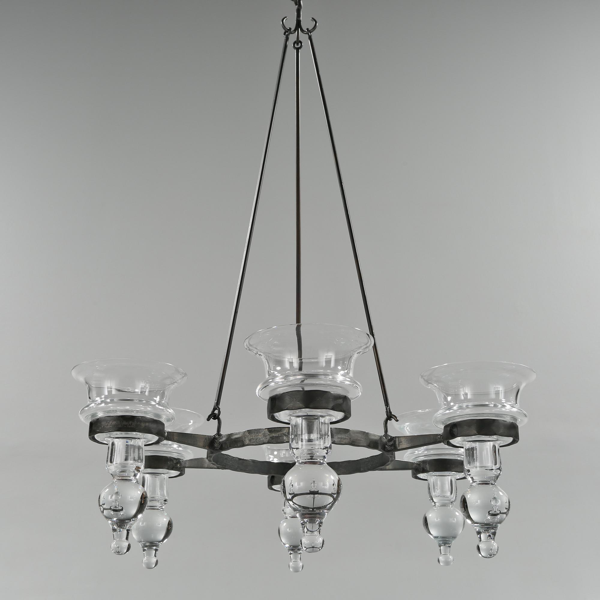 TAKKRONA, Boda glasbruk, 1900-talets andra hälft. Höjd 60-90 cm.