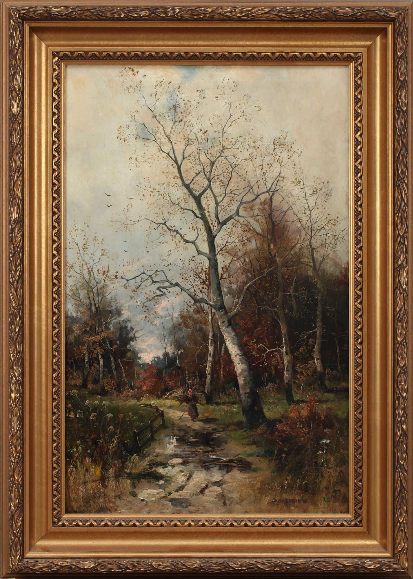 DANIEL SHERRIN, olja på duk, sign.