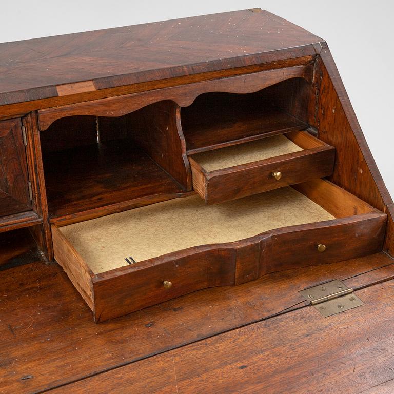 A rococo secretaire, 18th century.