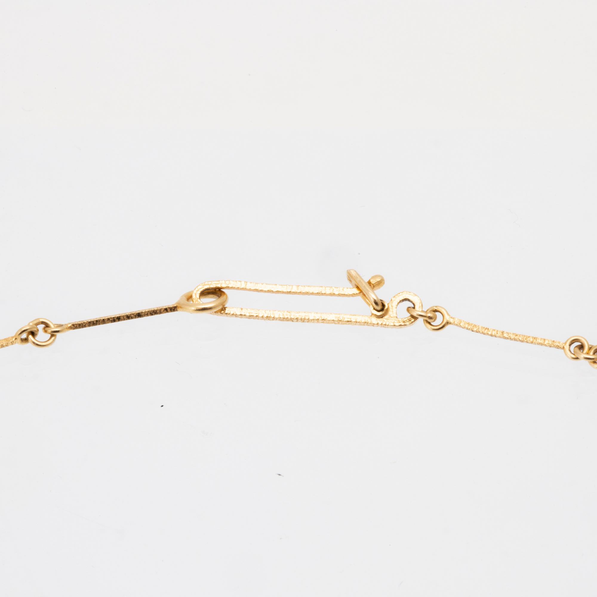 Björn Weckström, Halsband "Thai" 18K guld,  Lapponia 1978.