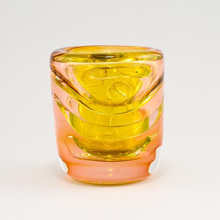 BENGT EDENFALK, vas, glas, unikat, signerad.