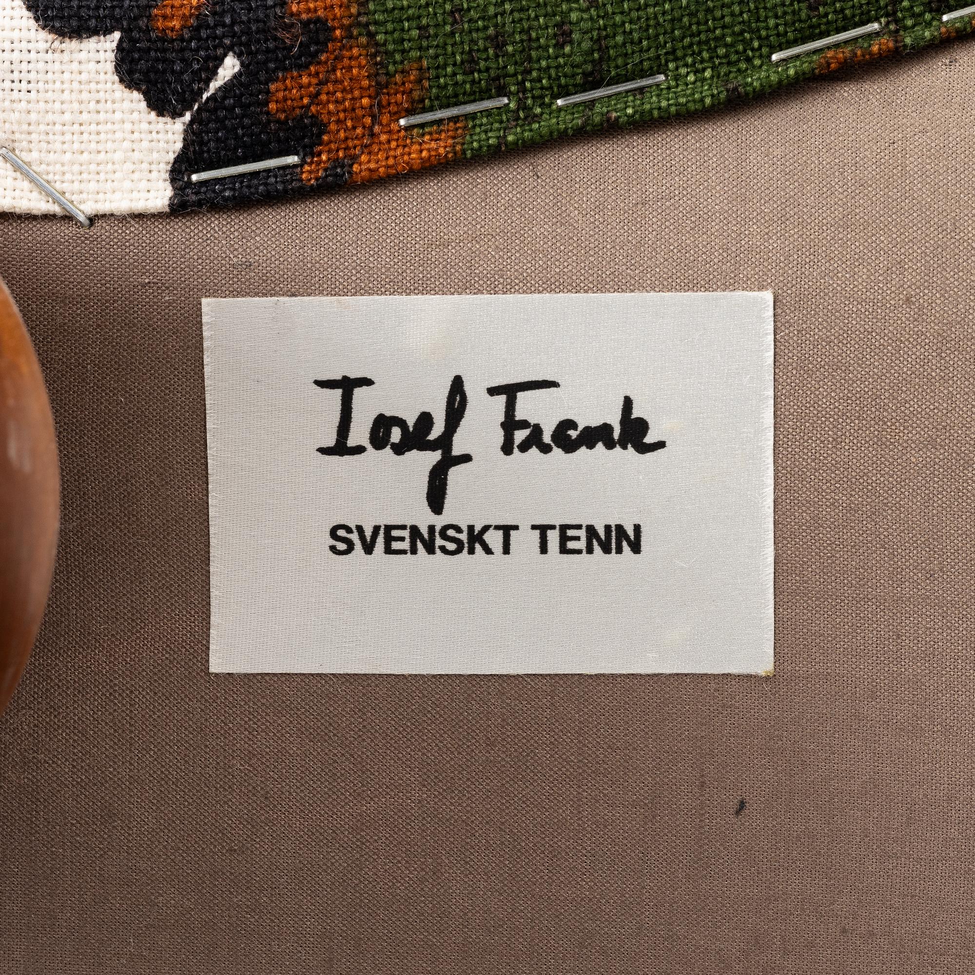 Josef Frank, soffa, modell 968, Firma Svenskt Tenn.