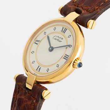must de Cartier, VLC, wristwatch, 24 mm.