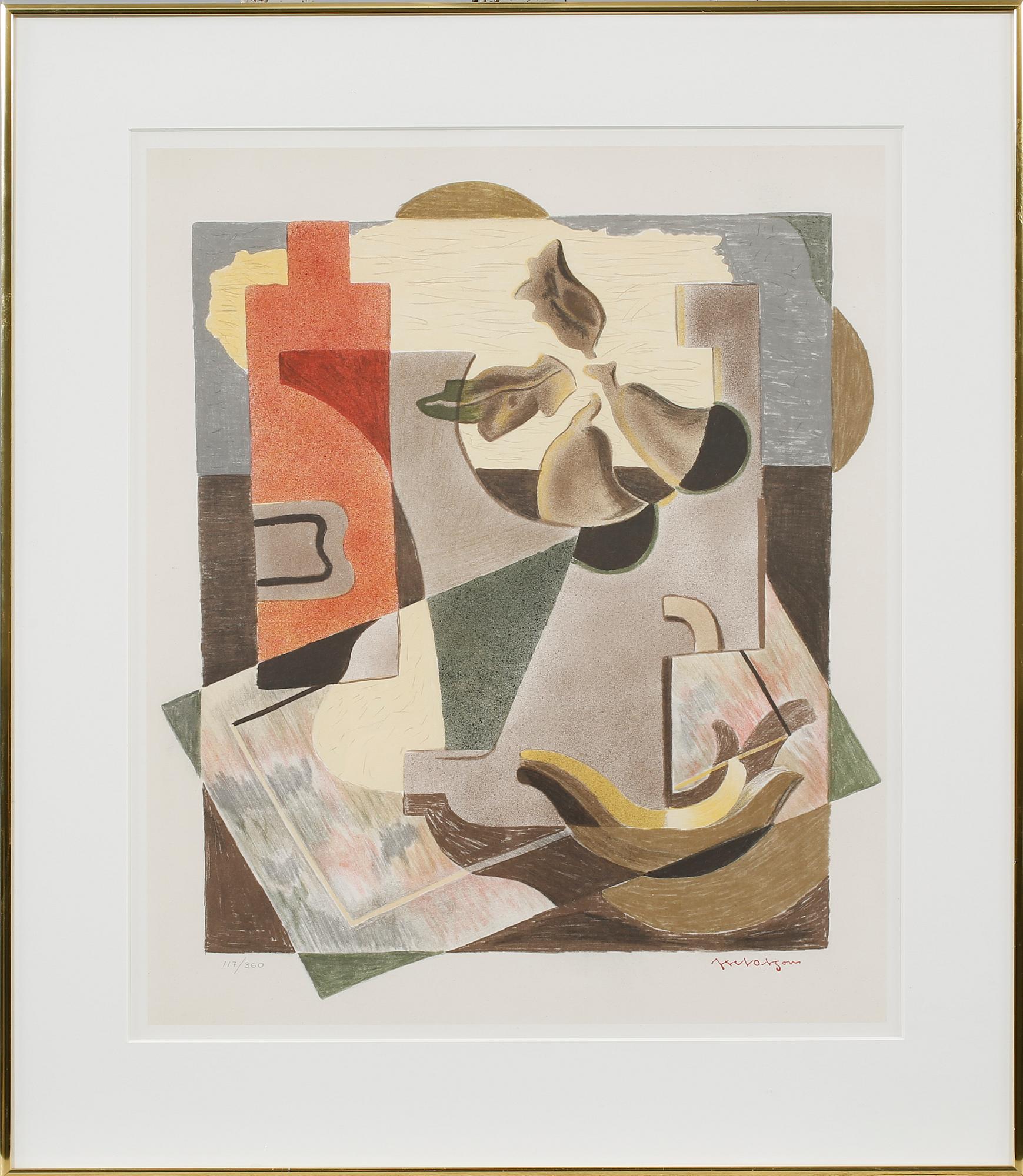 AXEL OLSON, färglitografi, numrerad 117/360, tryckt signatur.