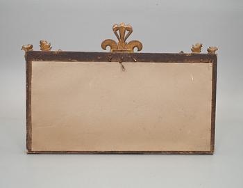 SPEGEL, förgylld, trol Frankrike, omkring 1900.