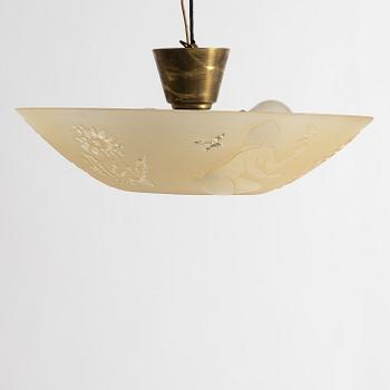 Ceiling lamp, Swedish Modern, 1940s.