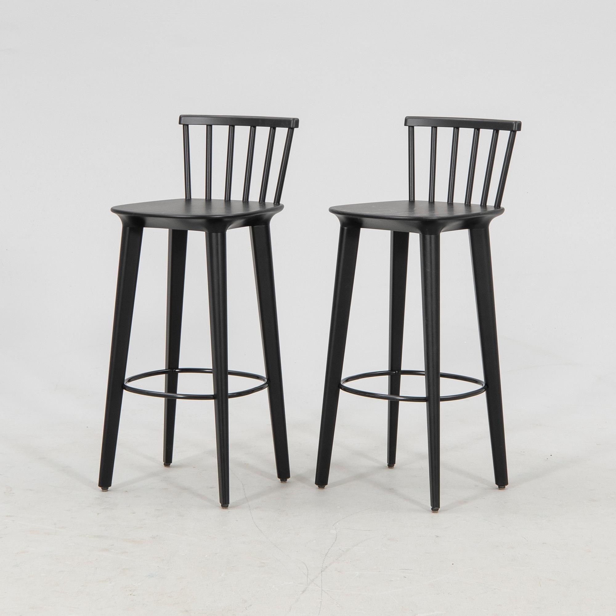 Ingrid & Olle Wingård, a pair of bar stools for Minus 10.