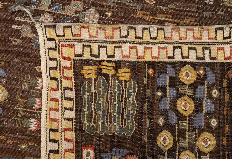 Märta Måås-Fjetterström, a tapestry, 'Juniblommor', tapestry weave, c. 271 x 163 cm, signed MMF.