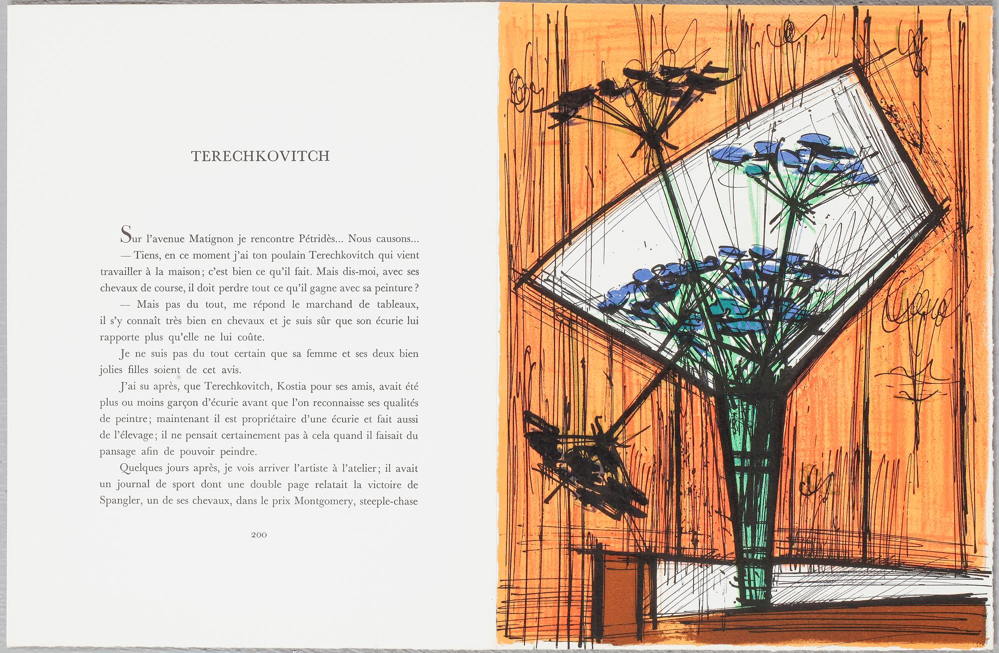 FERNAND MOURLOT, portfölj med 25 litografier, "Souvenirs et portraits d'artistes", utgiven 1972.