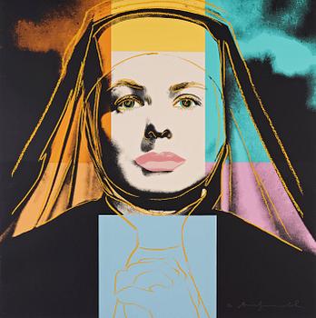 Andy Warhol, "Three portraits of Ingrid Bergman by Andy Warhol".