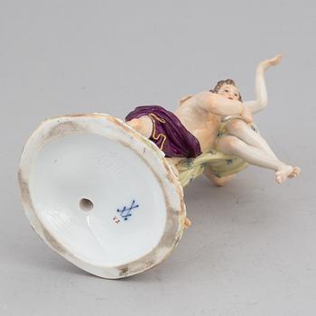 A Meissen porcelain figurine group, late 19th century.