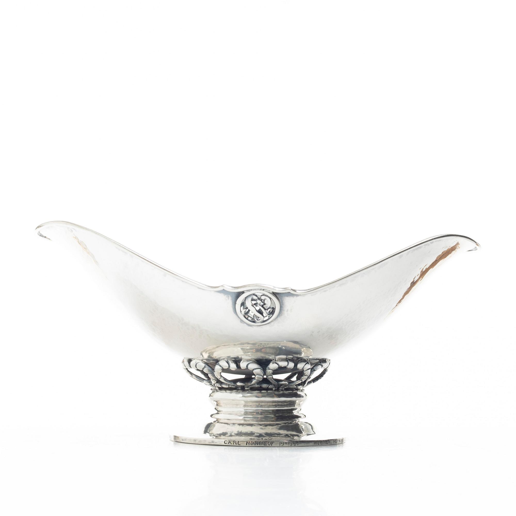 Christian F. Heise, skål, silver, Köpenhamn, Danmark 1919.