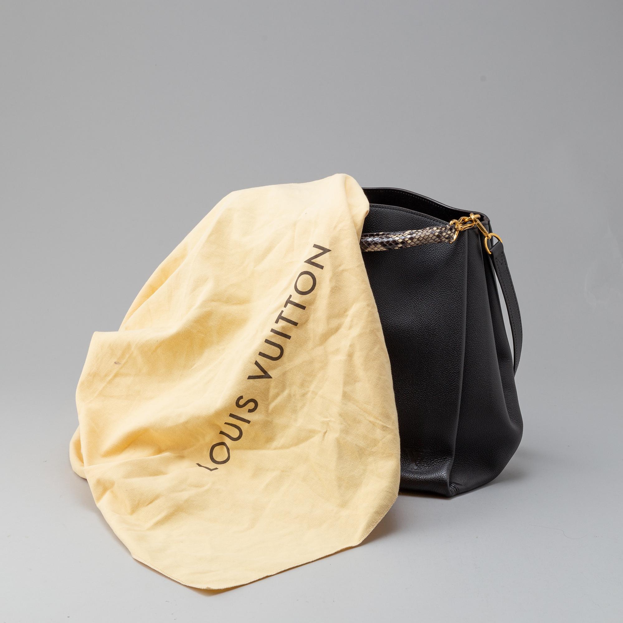 Black Parnassea Python Handle Babylon Tote Bag.