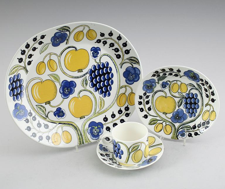 SERVISDELAR, porslin, "Paratiisi", Birger Kaikpiainen, Arabia.