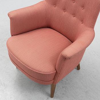 Carl Malmsten, a 'Samsas'  easy chair, for OH Sjögren, second part of the 20th Century.