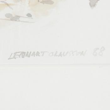 LENNART OLAUSSON, water colour, signed and dated -88.