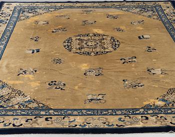 An antique  Beijing carpet, ca 354 x 276 cm.