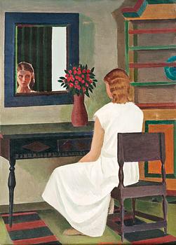 150. Veikko Vionoja, "A GIRL IN FRONT OF HER MIRROR".