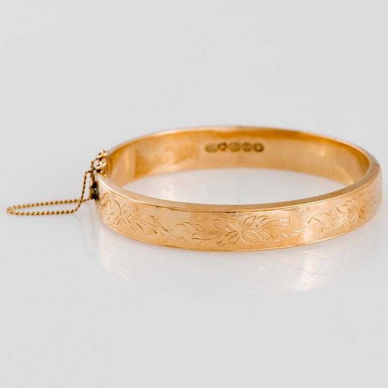 ARMRING, Veso-Ranne Ab, Åbo 1958, 14K guld.