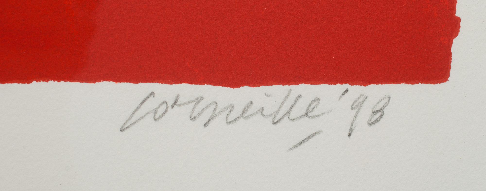BEVERLOO CORNEILLE, färglitografi, signerad och daterad -98, epreuve d'artiste.