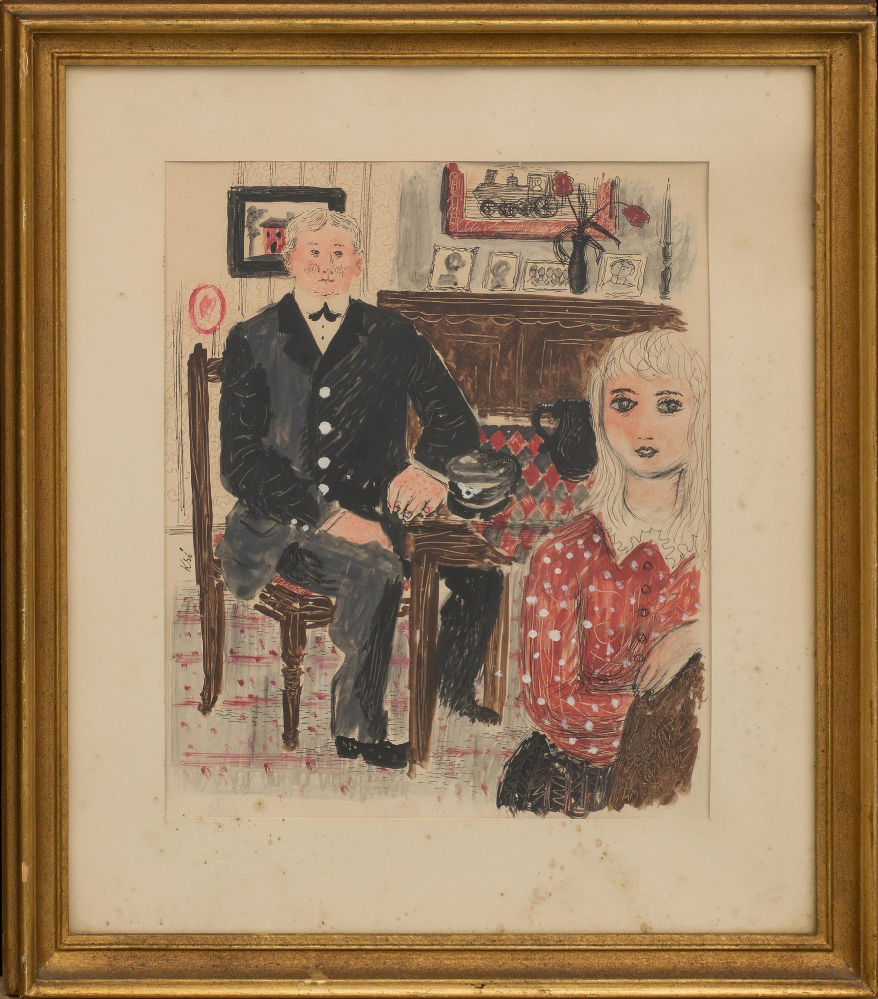 GÖSTA KRILAND, mixed media, signed.