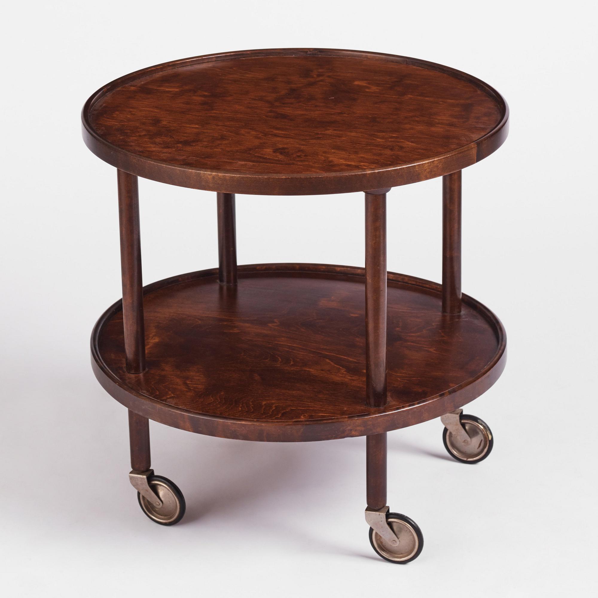 Gemla, a table on castors model "No 121", Diö 1930s.