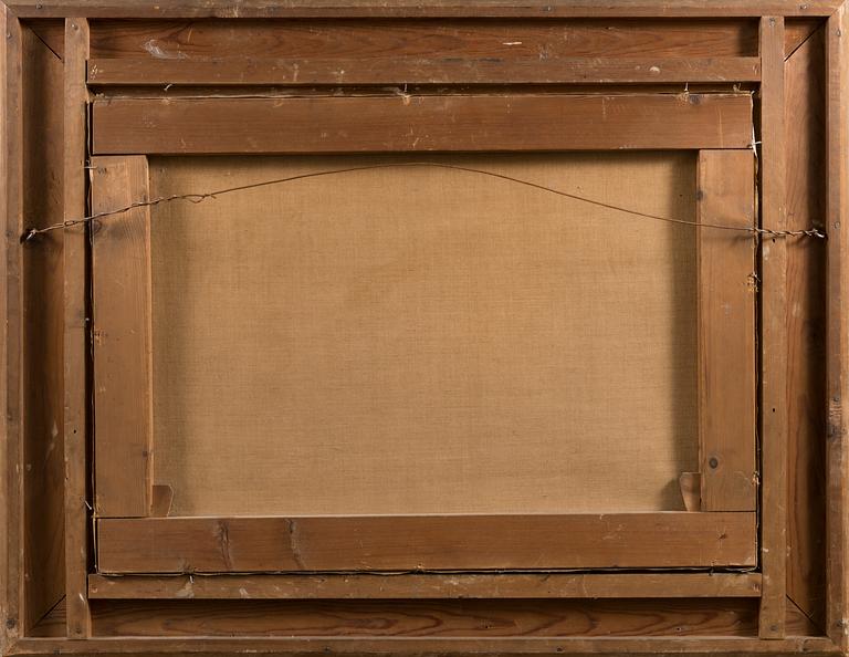 OKÄND KONSTNÄR 1800-TAL, Dusseldorfskolan, olja på duk, otydligt signerad.