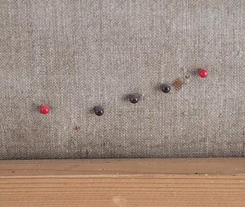 Karin Olsson, oil/collage on canvas, signed.