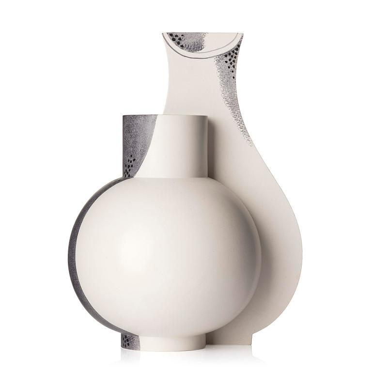 Wilhelm Kåge, an important "Surrea" stoneware vase, Gustavsberg, ca 1940.