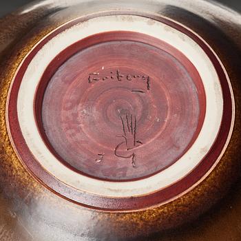 Berndt Friberg, a large stoneware urn, Gustavsberg studio, Sweden, 1968.