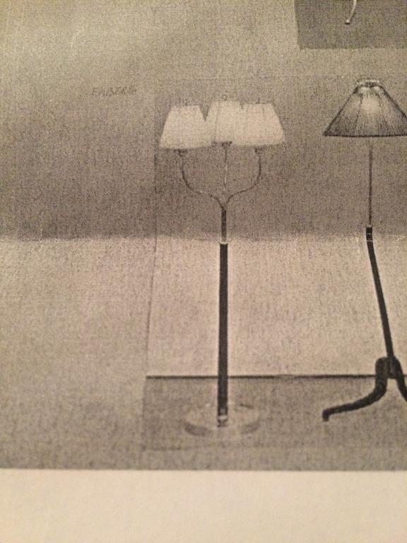 Josef Frank, golvlampa, modell 2598, Firma Svenskt Tenn, 1900-talets mitt.