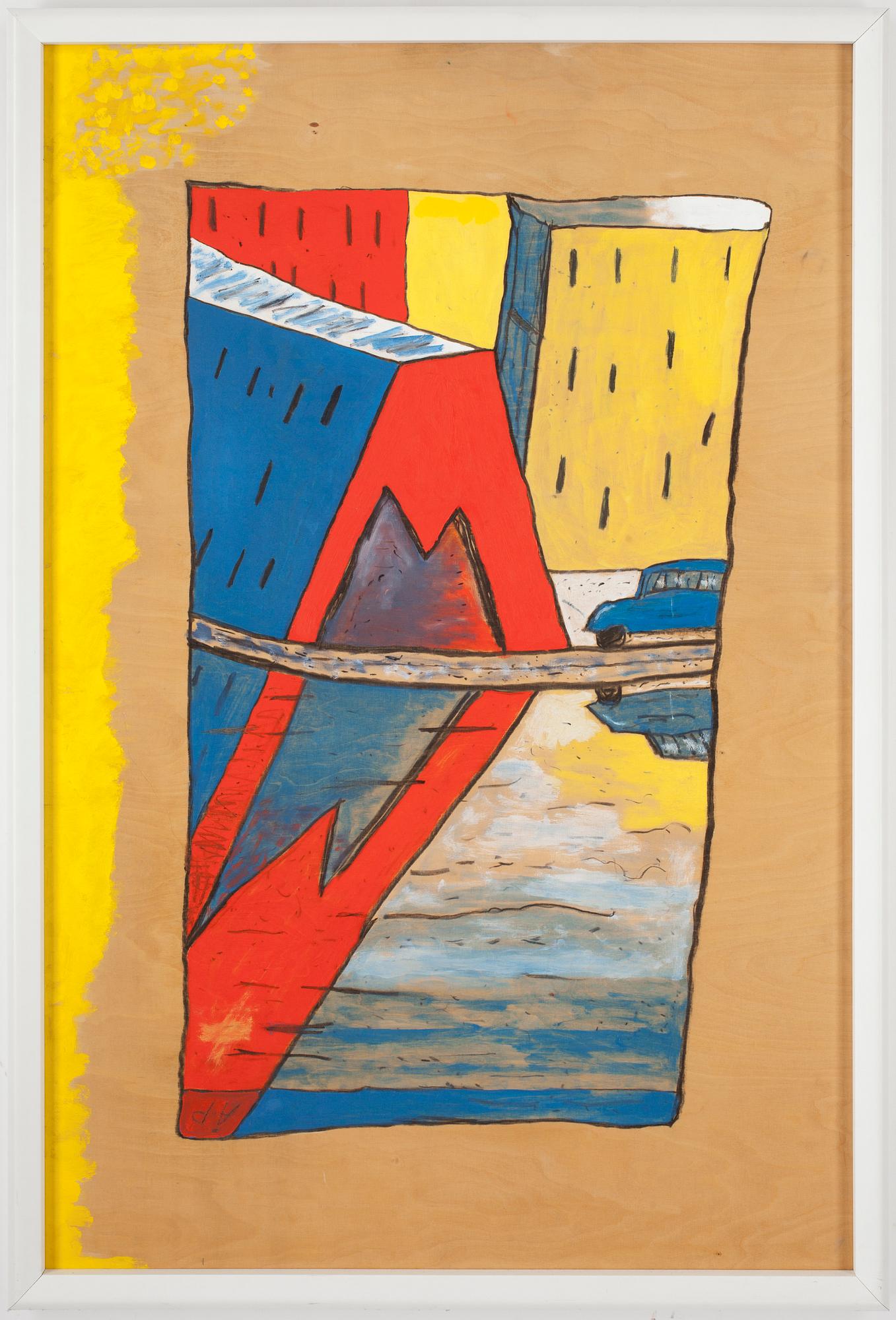 ÅKE PALLARP. Olja på pannå. Sign ÅP.