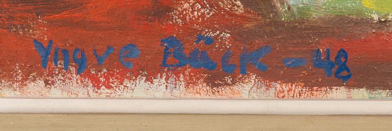 Yngve Bäck, oil on canvas, signed and dated -48.