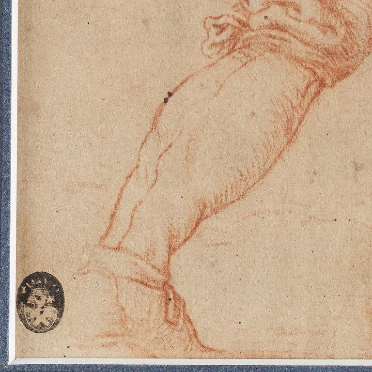 UNKNOWN ARTIST 17TH CENTURY, unsigned. Red crayon, image: 19.5 x 14 cm.