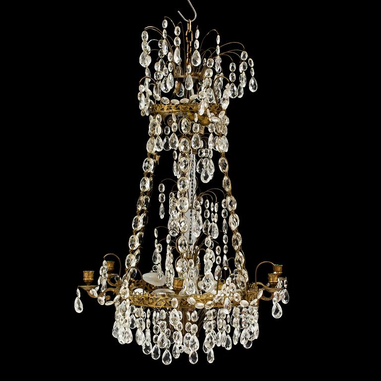 LJUSKRONA, gustaviansk stil, 1900-tal. H 80.