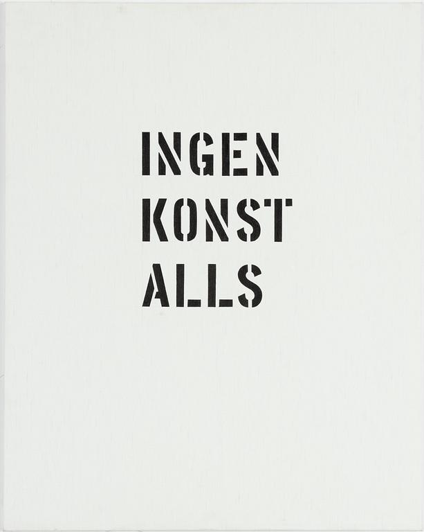 Owe Gustafson, "Ingen konst alls".