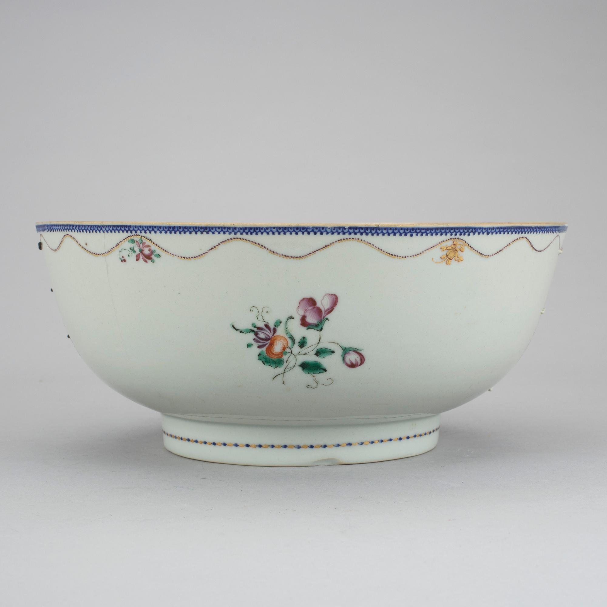 SKÅL, kompaniporslin, Kina, Qianlong (1736-95).