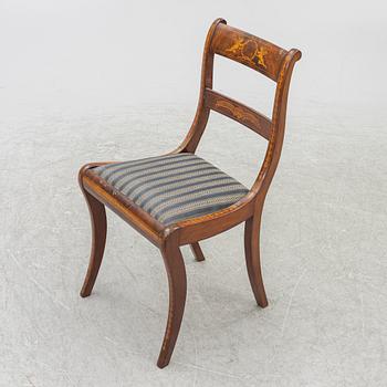 Stolar, 4 st, senempire, 1800-tal.