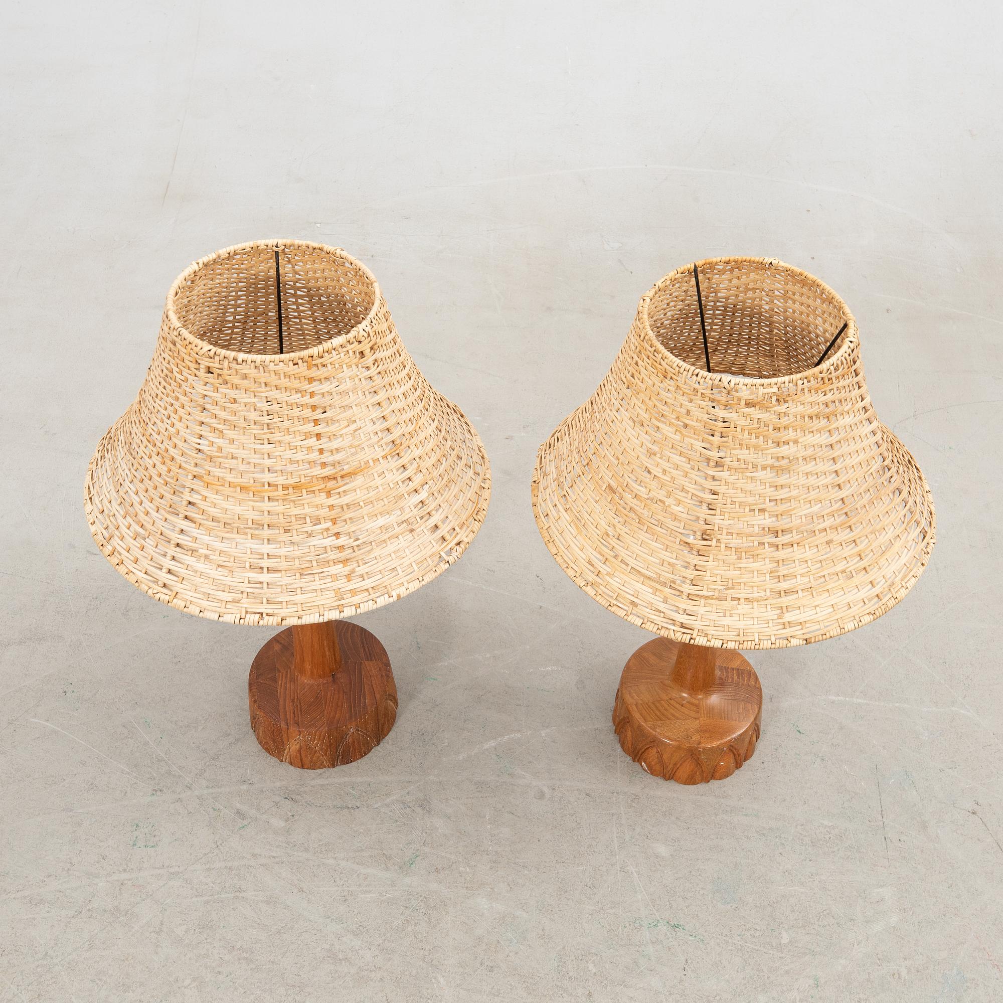 Table lamps, a pair, Stilarmatur Tranås, late 20th century.