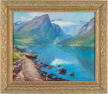 ALFRED EIKRI, oil on canvas, signed.