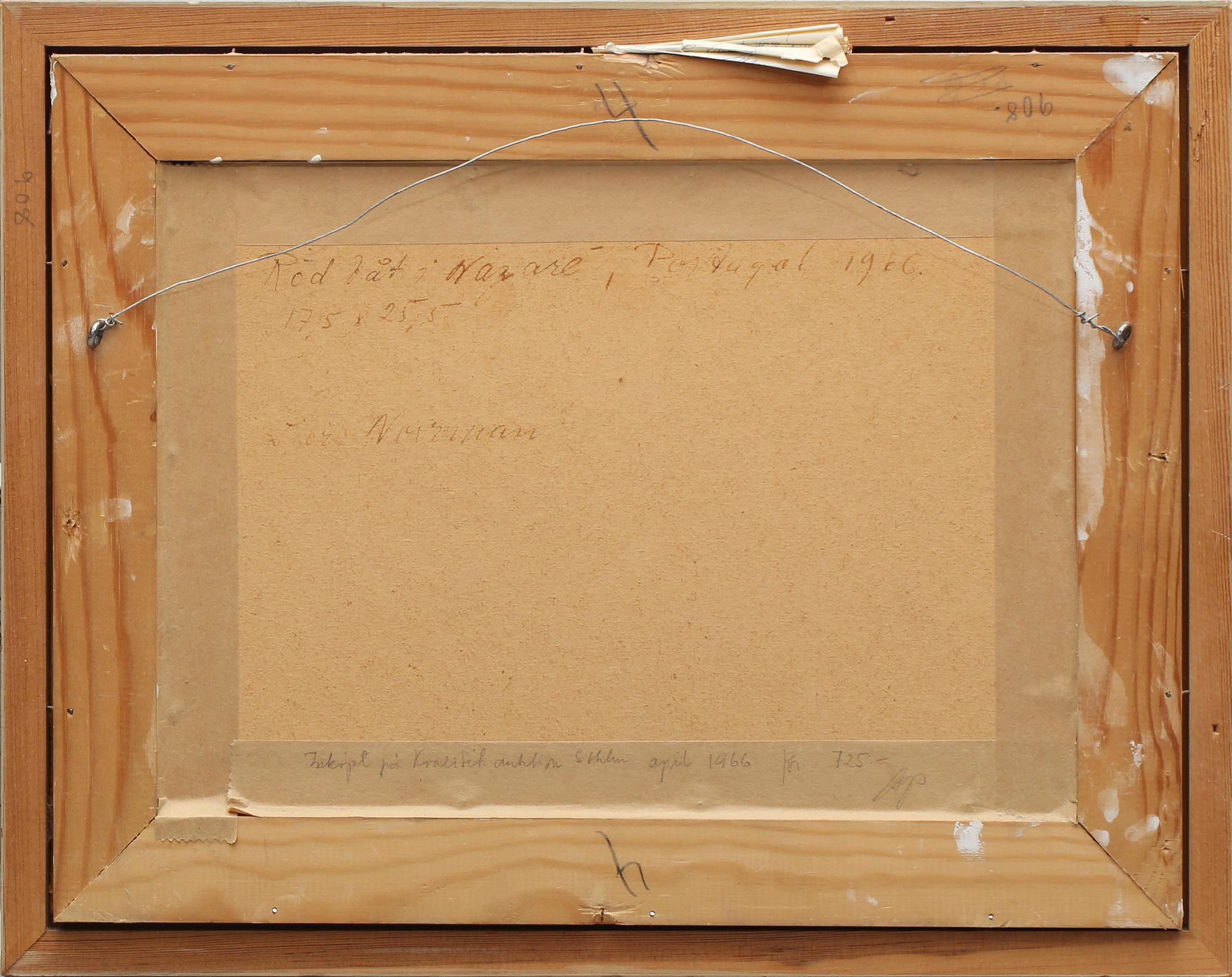 LARS NORRMAN, gouache, signerad.