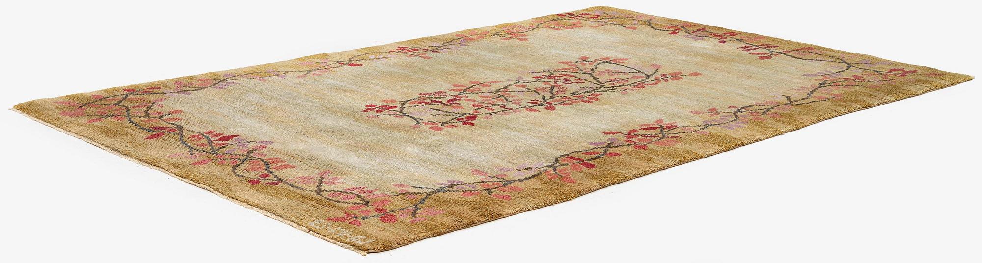 A knotted pile carpet, c. 275 x 177 cm, signed ES-FV-AJ.