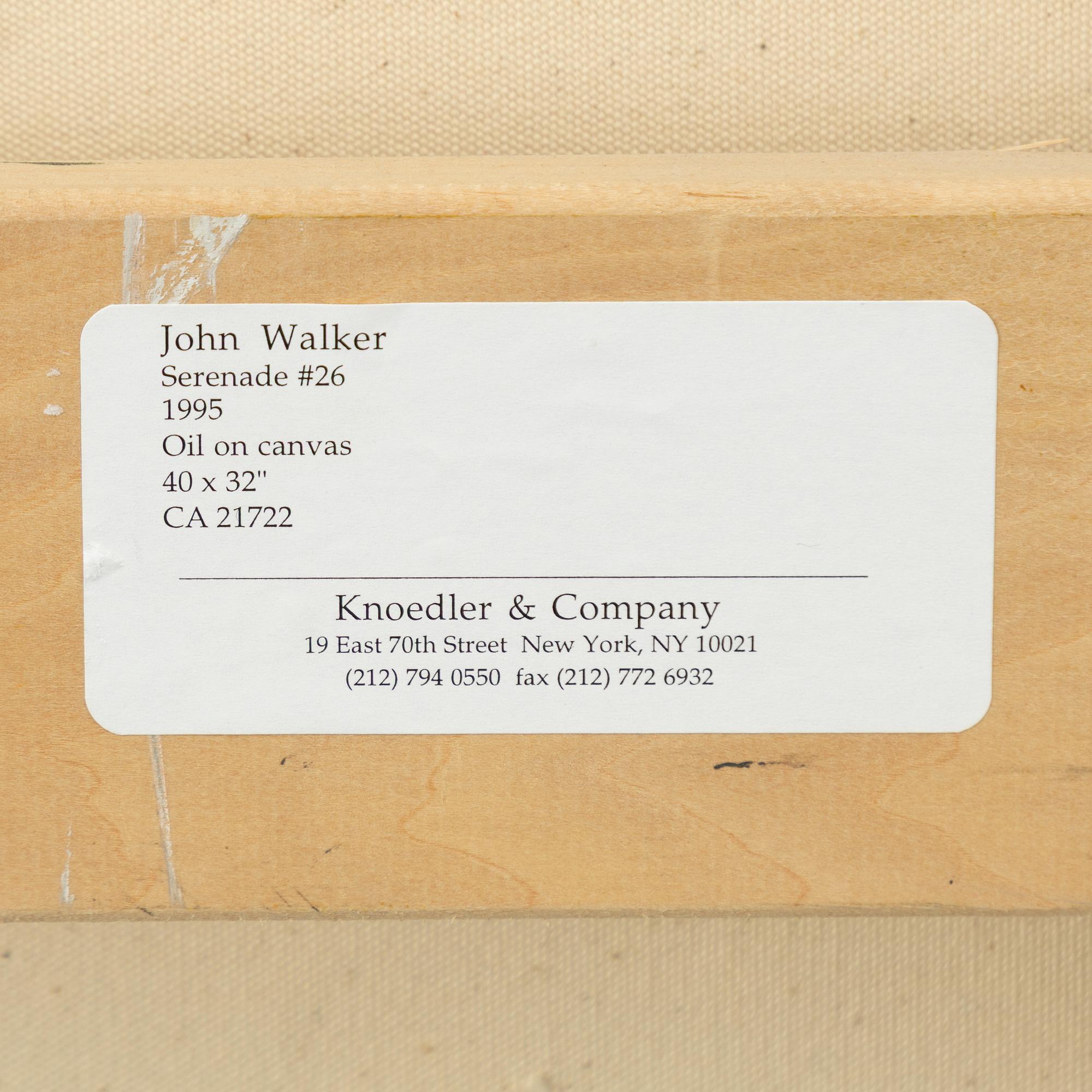 John Walker, "Serenade No 26".