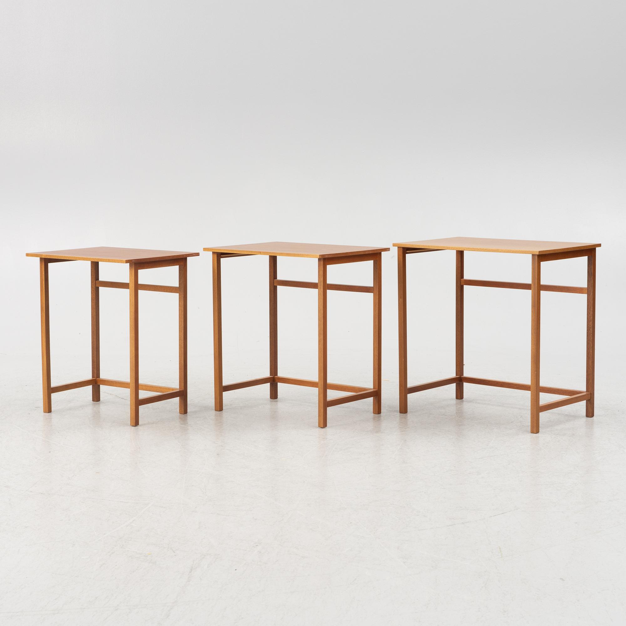 Josef Frank, satsbord, 3 delar, modell 618, Firma Svenskt Tenn, före 1985.